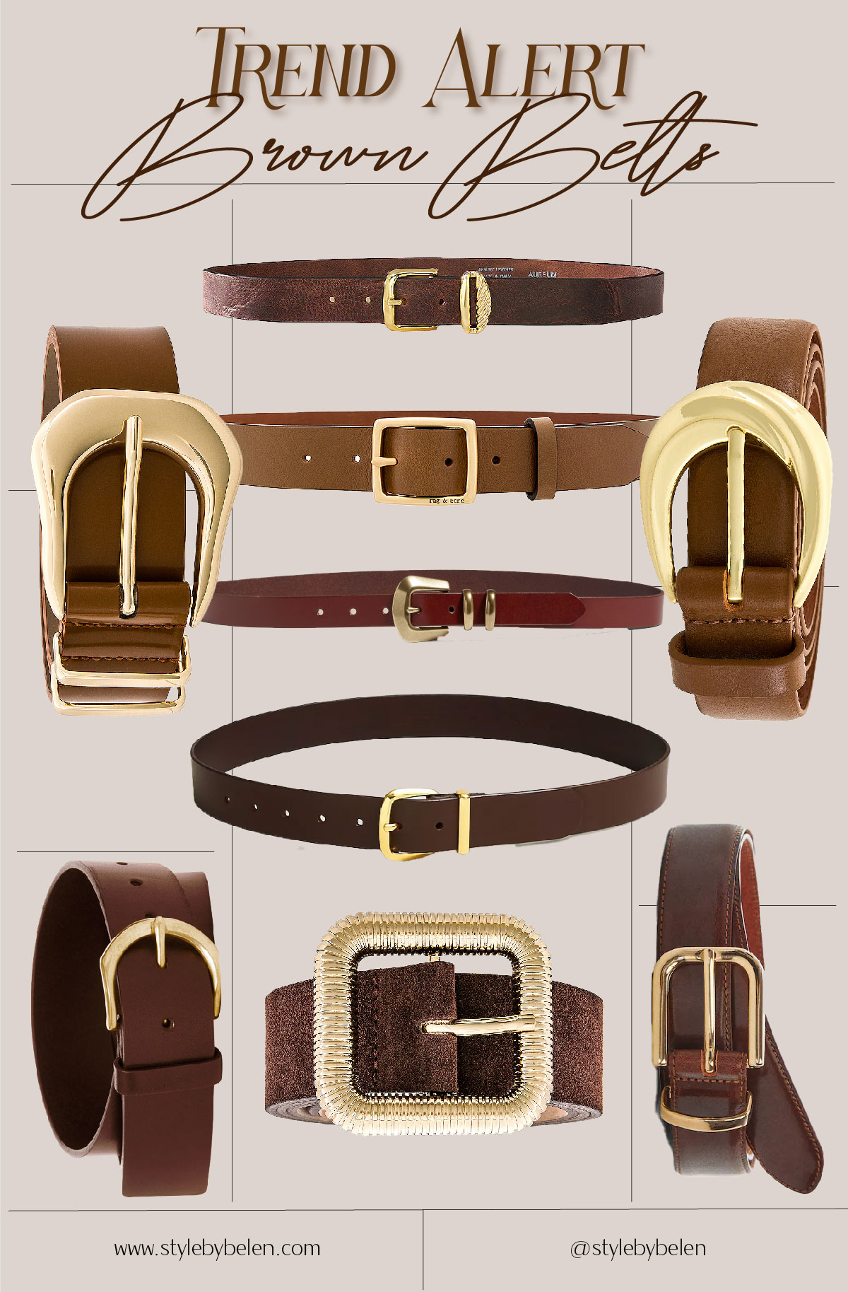 TREND ALERT: Brown Belts